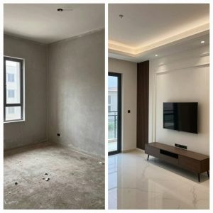 أعمال ترميم وتشطيب في الجابرية - قبل وبعد