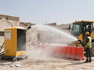أنظمة التحكم في الغبار أثناء عمليات التكسير والهدم