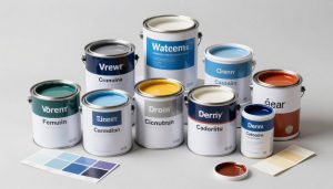 أنواع مختلفة من الدهانات للصبغ الداخلي والخارجي