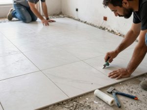 تركيب سيراميك جديد ضمن خدمات الترميمات العامة في الكويت