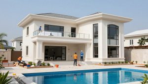 ترميم فلل في جنوب السرة