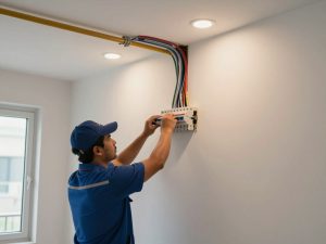 ترميم كهرباء في جنوب السرة