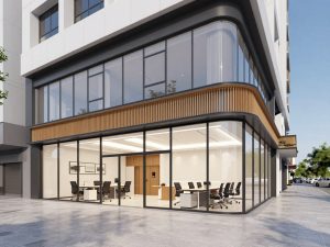 ترميم مبنى تجاري في الكويت - مكتب حديث بعد التجديد - شركة ترميم الكويت