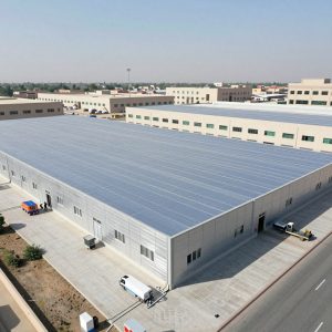 تطبيق عازل طربال سعودي على سطح مبنى تجاري