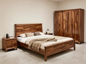 تفصيل غرف نوم خشبية فاخرة بتصاميم عصرية في الكويت