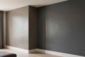 جدران داخلية مطلية بصبغ لامع بألوان عصرية