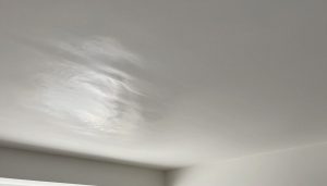 سقف مطلي بصبغ لامع يعكس الضوء ويضفي اتساعاً على الغرفة