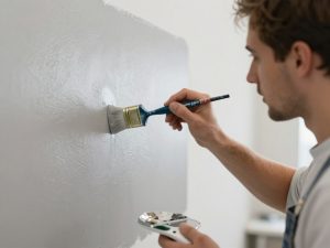 صباغ محترف ينفذ أعمال صبغ لامع بدقة واحترافية