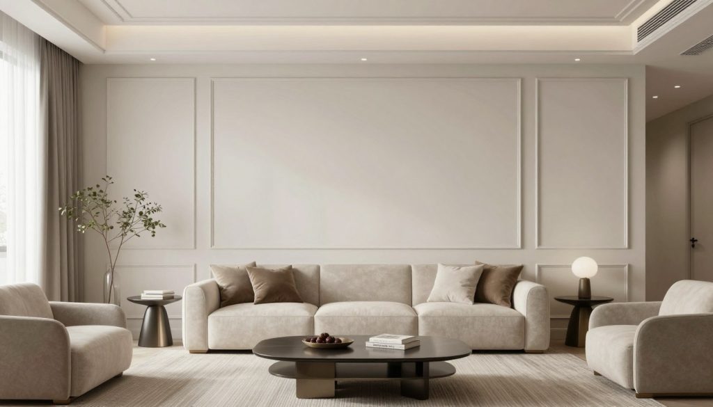 صبغ مطفى مطبق على جدران منزل عصري في الكويت