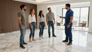 عملاء راضون عن خدمات تركيب الرخام والسراميك في الكويت