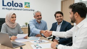 عملاء راضون عن خدمات شركة مقاولات عامة لؤلؤة النجاح