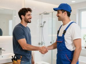 عميل راضٍ عن خدمات فني صحى حمامات ومطابخ من شركة لولو النجاح