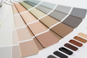 عينات من الدهانات المطفية عالية الجودة بألوان مختلفة