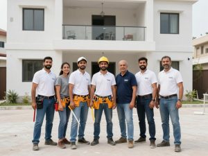 فريق عمل شركة لؤلؤة النجاح لترميمات عامة المنطقة العاشرة