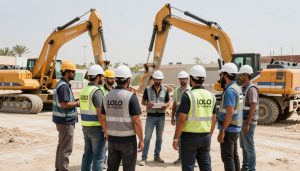 فريق عمل محترف من شركة لولو النجاح للتكسير والهدم في الكويت