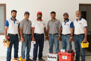 فريق عمل محترف من فنيي الكهرباء المنزلية في شركة لولو عطاء النجاح