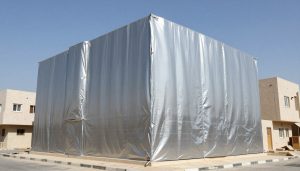 مبنى محمي بعازل طربال سعودي عالي الجودة