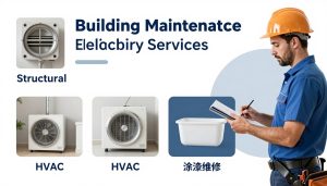 مختلف أنواع خدمات الصيانة للمباني من الصيانة الهيكلية والكهربائية والسباكة