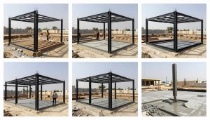 مراحل بناء الهيكل الأسود من الحفر إلى صب الأسقف