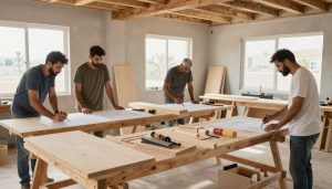 مراحل تنفيذ خدمات النجارة في لؤلؤة النجاح الكويت