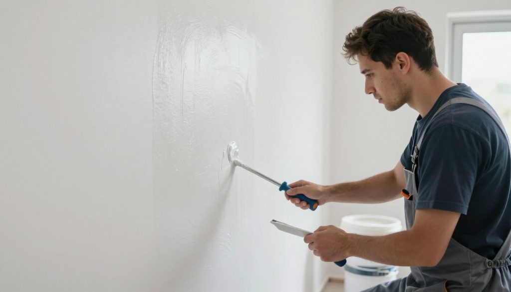 مراحل عمل معلم صبغ داخلي وخارجي في تحضير وتنفيذ الدهانات