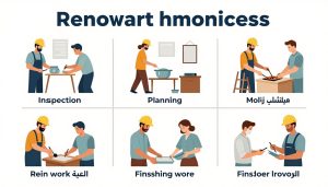مراحل عملية الترميم الكامل من البداية إلى تسليم المفتاح