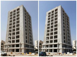 مشروع ترميم مبنى في الكويت من تنفيذ شركة مقاولات عامة