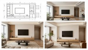 مشروع تصميم وتنفيذ ديكور وكهرباء متكامل