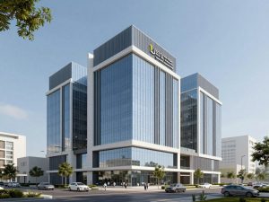 مشروع مبنى تجاري في الكويت من تنفيذ شركة مقاولات عامة