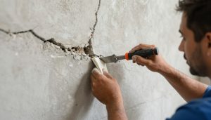 معالجة تشققات الجدران بواسطة مقاول ترميم الكويت