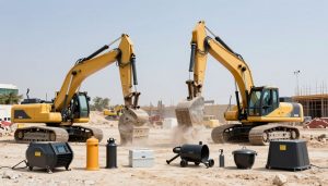 معدات حديثة مستخدمة في أعمال التكسير والهدم في الكويت