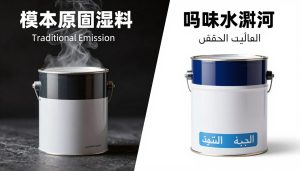 مقارنة بين انبعاثات الدهانات التقليدية والدهانات بدون ريحة