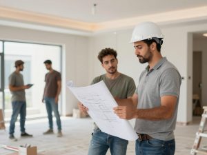 مقاول ترميمات الجابرية يشرف على أعمال الترميم