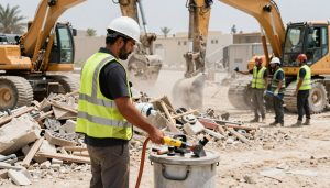 مقاول تكسير يقوم بأعمال هدم احترافية في الكويت