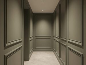 ممر منزلي مطلي بصبغ مطفي بألوان متناسقة