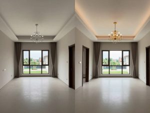 منزل بعد عملية هدم وتوسعة في الكويت