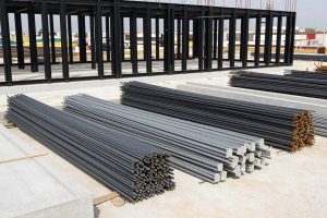 مواد بناء الهيكل الأسود تشمل حديد التسليح والخرسانة