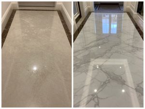 نتائج مذهلة لجلي وتلميع الرخام