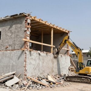 هدم وإعادة بناء جدار حامل