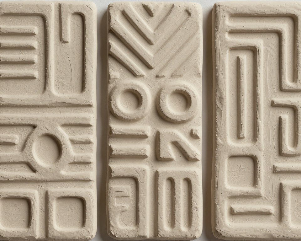 ألواح طينية ثلاثية الأبعاد