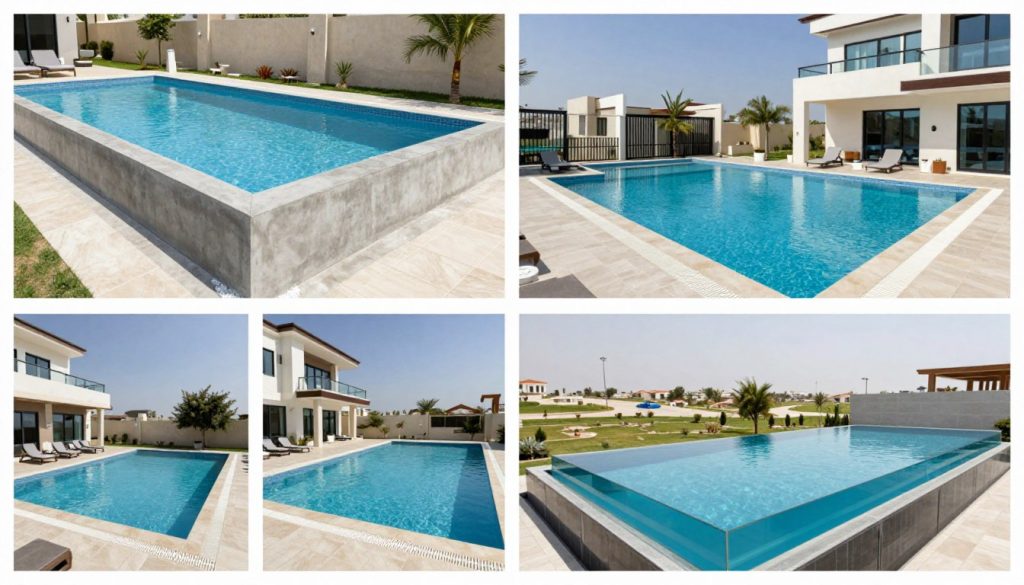 أنواع حمامات السباحة في الكويت