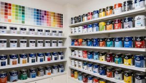 أنواع مختلفة من الدهانات والألوان في محل دهانات بالكويت