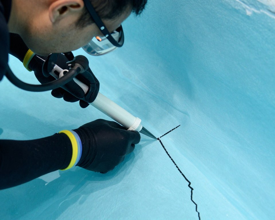 إصلاح تسريبات حمامات السباحة