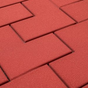 بلاط انترلوك شكل هولندي باللون الأحمر