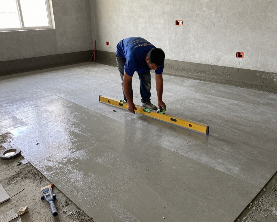 تحضير السطح قبل تركيب البلاط