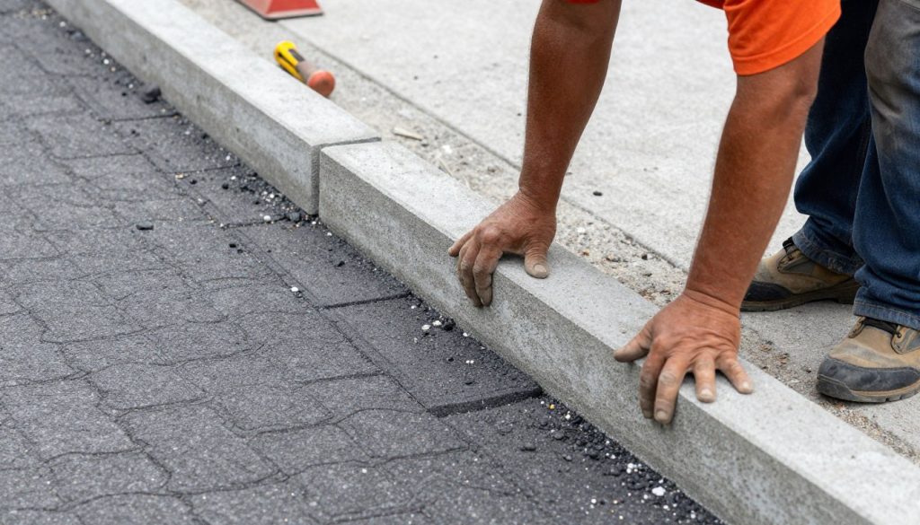 تركيب كربستون على حدود الممر