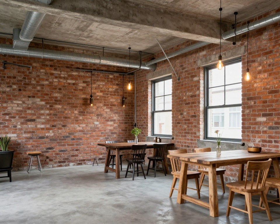 تصميم داخلي بطراز صناعي