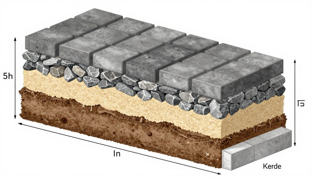 تفاصيل تقنية لطبقات القاعدة تحت الانترلوك