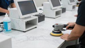 تقنيات جلي الرخام باستخدام معدات حديثة