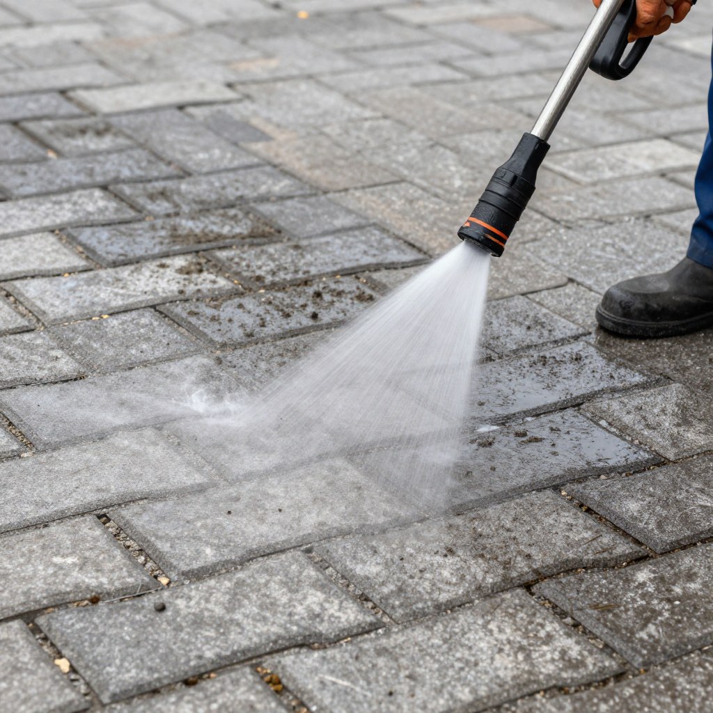 تنظيف انترلوك بالضغط العالي